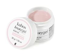 Kabos Gel de constructor de lujo UV/LED Gel base para uñas artificiales 30g | Camuflaje Natural Gel de uñas UV Extensión de uñas | Autonivelante