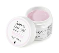 Kabos Gel de constructor de lujo UV/LED Gel base para uñas artificiales 30g | Extensiones de uñas UV de gel de uñas beige desnudas | Autonivelante