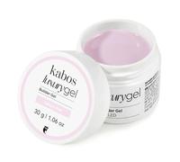Kabos Gel de constructor de lujo UV/LED Gel base para uñas artificiales 30g | Sakura Pink Gel de uñas UV Extensión de uñas | Autonivelante