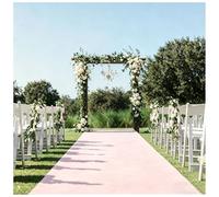 KaBuea Alfombra Rosa Duradera for Eventos, decoración romántica de Pasillo for Bodas, Baby Shower, Princesas y Fiestas de cumpleaños(3'3" x 98'5" (Rectangular))