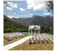 KaBuea Caminos de Pasillo Fiesta de Bodas Alfombras de Pasillo de Pasillo Blanco for exhibición de Pasos y Repeticiones, Fiestas de Ceremonia y Eventos(3'3" x 65'7" (Rectangular))