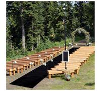 KaBuea Caminos de Pasillo Negros for Bodas, alfombras de Pasillo for exhibición de Pasos y repetición, Fiestas de Ceremonias y Eventos, decoración Interior o Exterior(3'11" x 65'7" (Rectangular))