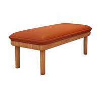 KaBuea Ottomano de Estilo Medieval con Tapiz de Cuero sintético y Base de Madera - para Sala de Estar y Pasillo