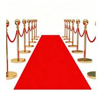 KaBuea Premium Red Carpet Runner, Ceremony Aisle Carpet for Wedding, Award Show, Business Opening, Party & Hotel, Non-Slip, Easy to Clean, Durable Decor Carpet(3'11" x 98'5" (Rectangular))