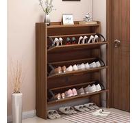 KaBuea Zapatero Estrecho de 3 Niveles con Tapa abatible, Estructura Resistente y Gran Espacio de Almacenamiento, Entrada, el Dormitorio o un apartamento pequeño.