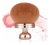 Kabuki - Brocha de maquillaje para polvos bronceadores corporales, grande para colorete, cerdas sintéticas, aplicación uniforme de polvos