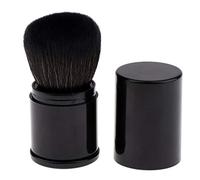 Kabuki - Brocha retráctil para base de maquillaje de viaje, para colorete, bronceador y polvo negro