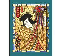 Kabuki Glow: Japanese Drama-Inspired Stained Glass Notebook: A Striking 8.5 x 11 Inch Lined Notebook Featuring a Kabuki Actor in Vibrant Stained Glass ... for Journaling, Notes & Creative Expression