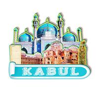 Kabul Afganistán Imán de madera 3D Imanes de nevera Viajes Coleccionables Souvenirs Decoraciones Artesanías hechas a mano 2