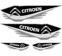 KABUTM 4 Piezas Coche Pegatina para Citroen C-Quatre C4L Elysee C5 C6, Etiqueta Engomada del Emblema del Logotipo del Coche, Decoración de la Insignia del Logotipo del Coche Auto Accesorios