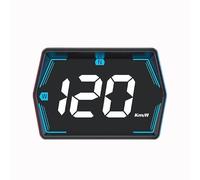 KABUTM Head Up Display Coche HUD para Alfa Romeo 4C 8C Giulietta, Velocímetro GPS Digital con Brújula y Aviso de Velocidad, Pantalla Frontal LED, Conexión USB Plug & Play,B with Mount