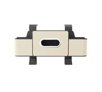 KABUTM Organizador para Asiento Trasero de Coche para Fiat 500e Red Launch Edition, con Portavasos, Porta Pañuelos y Gancho para Reposacabezas, para Bebidas y Uso Diario,B White