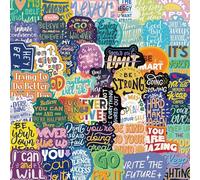 Kabwea 50 Stück Motivationsaufkleber, Scrapbook Stickers, Sticker, Bullet Journal Sticker