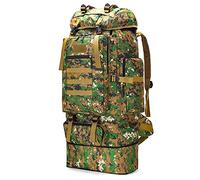Kabxhueo 100L Gran Capacidad Mochila Crossfit, Bolsas de Asalto Impermeables de Camuflaje Plegable Mochila Supervivencia, Montañismo, Senderismo, Trekking, Acampada, Aventura o Viajes,Verde