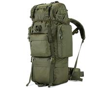 Kabxhueo 70L 100L Mochila Táctica Militar Trekking Rucksack Mochila Senderismo para Hombre Mujer Gran Capacidad Bolsa de Emergencia para Montañismo, Senderismo, Acampada, Caza,Verde,100L