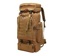 Kabxhueo Mochila Campamento 60L - 80L Hombre, Mochilas de Senderismo Grande Mochila Camping Impermeable Mochila Tácticas Militares Mochila Supervivencia Completa para Acampada, Trekking, Viaje, Pesca