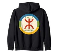 Kabyle Amazigh Bandera Tifinagh Signo Argelia Orgullo Bereber Sudadera con Capucha