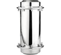 KACBFEE Cápsula del Tiempo De Acero Inoxidable 304, Sellada, Impermeable, Hermética, Tubo De Almacenamiento De Metal para Entierro, Caja De Recuerdos para El Futuro, Regalo Silvery 10 * 26cm