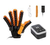 KACBFEE Guante robótico para rehabilitación de Manos Tras un accidente cerebrovascular Dispositivo eléctrico de Entrenamiento de Dedos para la recuperación de la hemiplejia y la Artritis L XL