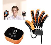 KACBFEE Guantes robóticos de rehabilitación de la Mano, Dispositivo eléctrico de Entrenamiento Manual con Soporte de ortesis para Dedos Right L