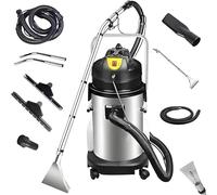 KACBFEE Limpiador De Alfombras Profesional 3 En 1: Aspiradora Extractora Comercial De 30 L/40 L, Cepillo Portátil para Suelos Húmedos/Secos para Una Limpieza Profunda De Alfombras Y 30l