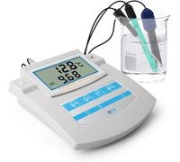 KACBFEE Monitor De Calidad del Agua 6 En 1: Ph, Orp, Tds, EC, CF, Medidor De Temperatura para Piscinas, Acuarios Y Laboratorios. Medidor De Sobremesa Preciso con Termómetro para Piscinas.
