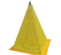 KACBFEE Tienda Piramidal de Meditación de Cobre Tienda Piramidal Interior para Adultos Tienda Mosquitera Plegable para Camping Dormir Picnic Meditación al Aire Libre Refugio Stainless Steel C/135CM