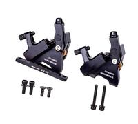 KACCDE 1 par de abrazaderas de freno de disco de aceite, montaje plano, hidráulico, para bicicleta de carretera, cables mecánicos, pinzas de alambre, abrazadera de disco de aceite