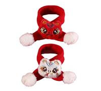 KACCDE 1 par de bufandas ligeras de punto para perros, diseño de serpiente, para festividades, Año Nuevo, ropa para mascotas