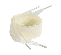 KACCDE 1 par de cordones de encaje elegantes para mujeres y niñas, tenis de 3 cm de ancho, color sólido, zapatos casuales, cordones de decoración, b