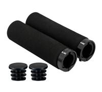 KACCDE 1 par de empuñaduras de esponja suaves y cómodas con tapones en los extremos, para manillar de bicicleta de montaña y ciclismo de montaña, 1 par