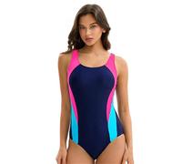 KACCDE 1 traje de baño sin mangas con control de vientre con braguitas, traje de baño atlético para tomar el sol, surf, piscina, panel de color, traje de baño trilateral
