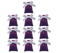 KACCDE 10 bolsas elegantes de terciopelo suave con cordón, lazos de mariposa, bolsas de almacenamiento para organizar objetos pequeños