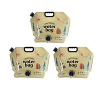 KACCDE 3 tanques de agua multiusos plegables con espiga, práctico soporte de líquido para verter fácilmente en cualquier entorno, bolsa de agua transportable