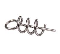 KACCDE 50 pasadores de resorte de 14 mm para pesca, tornillo de manivela, conector de pesca con resorte, señuelo suave, centrado de gancho de manivela