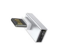 KACCDE Adaptador USB macho a hembra en ángulo de 90 grados, lado trasero