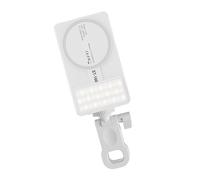 KACCDE Atractiva luz recargable para cámara de teléfono, 3 modos de color, esquina modificable de 180° con doble base de tornillo de 0.25 pulgadas para creación de contenido, luz de temperatura de