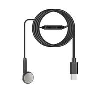 KACCDE Auriculares tipo C de 3,5 mm, auriculares de 3,5 mm, línea de extensión de auriculares tipo C para teléfono, reproductor de MP3, computadora, portátil, micrófono integrado