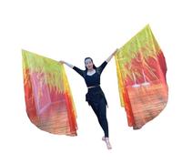 KACCDE Banderas multiusos de poliéster resistente al agua, diseño compacto para baile y fitness al aire libre, banderas plegables de fitness en colores llamas
