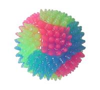 KACCDE Bola de rebote LED intermitente para mascotas, juguete de goma brillante para varias razas, al aire libre, búsqueda, juego divertido para interiores y exteriores