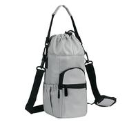 KACCDE Bolsa térmica para botella de agua, bolsa de hombro para botella de agua, transportadores de bebidas, deportes al aire libre, funda aislada para botella de agua, Color gris