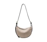 KACCDE Bolso cruzado pequeño Hoboes para mujer, tejido ajustable, bolso de hombro elegante, bolso de mano con diseño de bola de masa hervida, accesorio de playa, bolso de hombro con media luna, Black