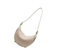 KACCDE Bolso cruzado pequeño Hoboes para mujer, tejido ajustable, bolso de hombro elegante, bolso de mano con diseño de bola de masa hervida, accesorio de playa, bolso de hombro con media luna, Green