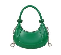 KACCDE Bolso de mano casual con diseño de bola de masa hervida, bolso de hombro para mujer, bolso cruzado con cadena extraíble, regalos para mujer, Green, One Size