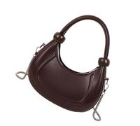 KACCDE Bolso de mano casual con diseño de bola de masa hervida, bolso de hombro para mujer, bolso cruzado con cadena extraíble, regalos para mujer, Color café, One Size