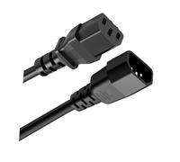 KACCDE Cable de alimentación C13 a C14 para computadora, 250 V, 10 A, capacidad resistente al fuego, diseño para servidores y electrodomésticos, cable de extensión de alimentación