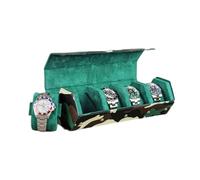 KACCDE Caja organizadora de relojes de cuero de moda con patrón único de camuflaje para entusiastas de los relojes