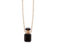 KACCDE Collar con colgante de botella de perfume para mujer, cadena de cable de acero inoxidable, gargantilla de longitud ajustable, accesorio de cadena para el cuello