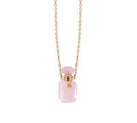 KACCDE Collar con colgante de botella de perfume para mujer, cadena de cable de acero inoxidable, gargantilla de longitud ajustable, accesorio de cadena para el cuello