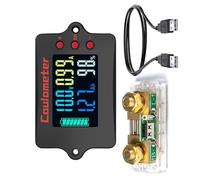 KACCDE Contador de batería precised de 36 V y 24 V con cable de alimentación USB para voltajes precisos y lecturas de corriente